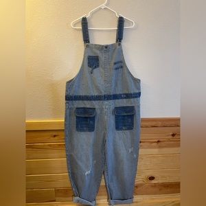 Striped Overalls